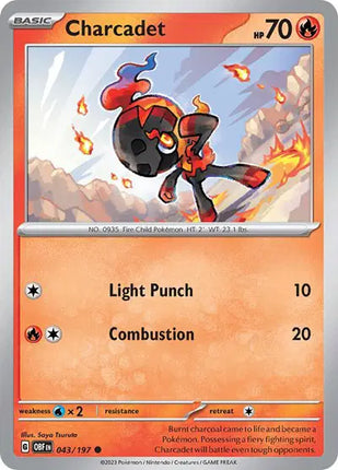 Charcadet Common • 043/197 Obsidian Flames