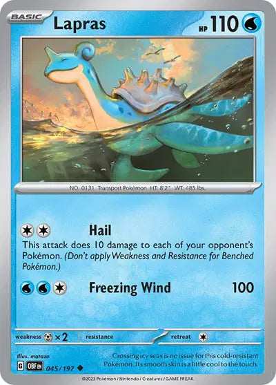 Lapras Uncommon • 045/197 Obsidian Flames