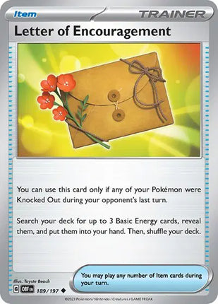 Letter of Encouragement Uncommon • 189/197 Obsidian Flames