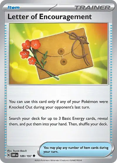 Letter of Encouragement Uncommon • 189/197 Obsidian Flames