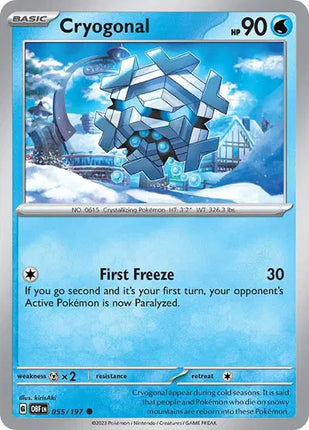 Cryogonal Common • 055/197 Obsidian Flames