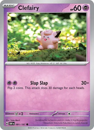Clefairy Common • 081/197 Obsidian Flames