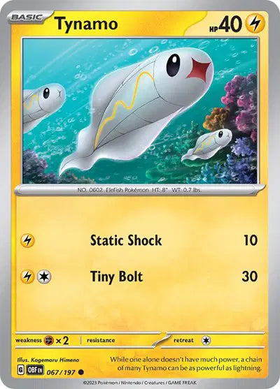 Tynamo Common • 067/197 Obsidian Flames