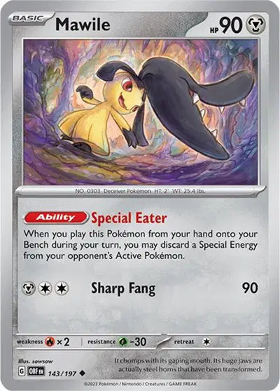 Mawile Uncommon • 143/197 Obsidian Flames