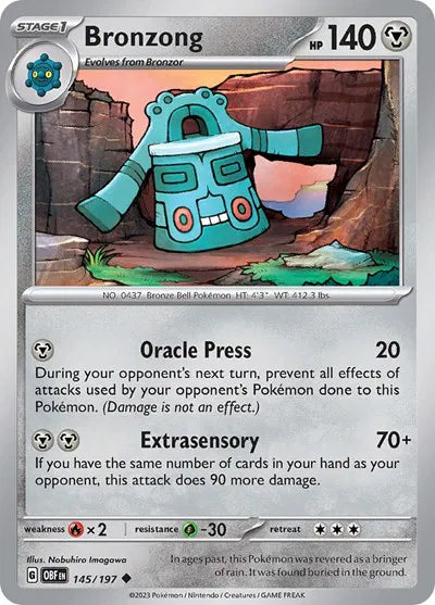 Bronzong Obsidian Flames Uncommon 145/197