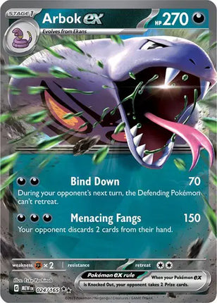 Arbok ex Double Rare • 024/165 SV: 151