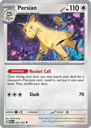 Persian Uncommon • 053/165 SV: 151