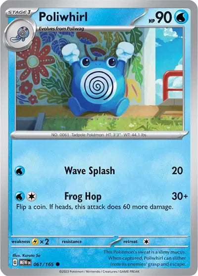 Poliwhirl Common • 061/165 SV: 151
