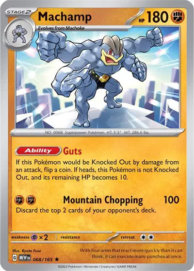 Machamp Rare • 068/165 SV: 151 Reverse Holofoil