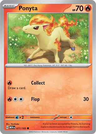 Ponyta Common • 077/165 SV: 151