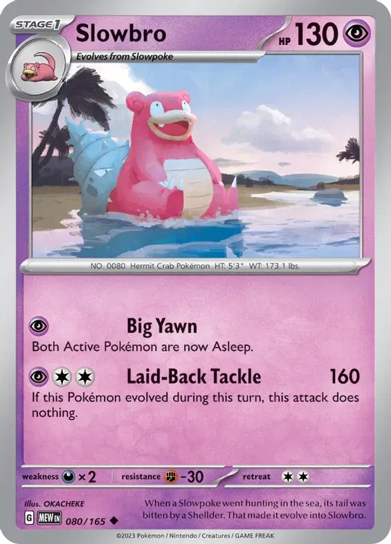 Slowbro SV: 151 Uncommon 080/165