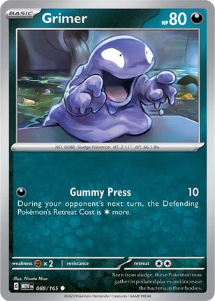 Grimer SV: 151 Common 088/165 Reverse Holofoil