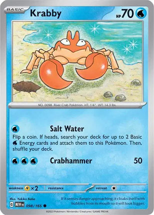 Krabby Common • 098/165 SV: 151