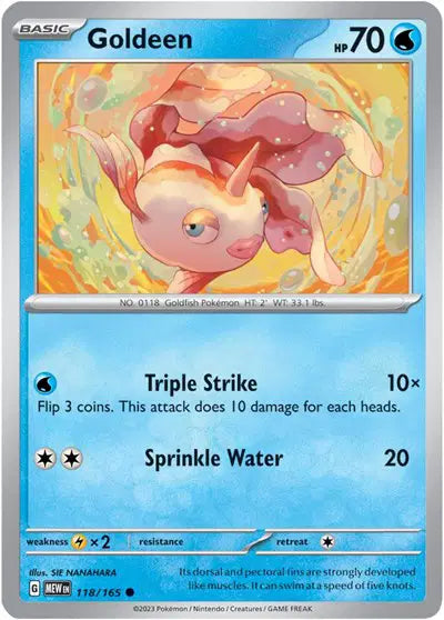 Goldeen Pokemon • Common • 118/165 SV: 151