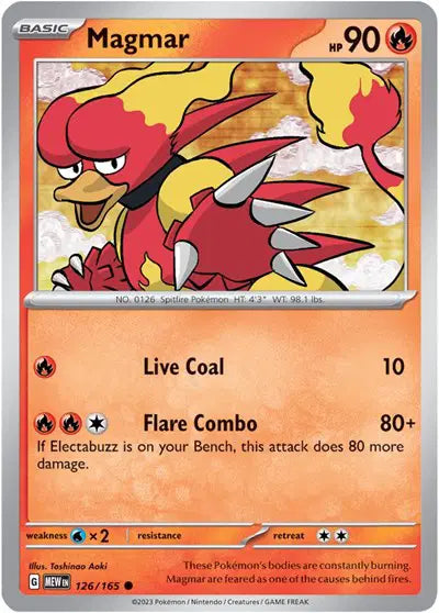 Magmar Common • 126/165 SV: 151