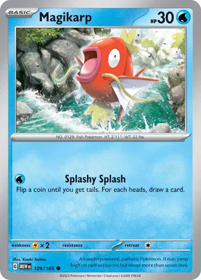Magikarp Common • 129/165 SV: 151 Reverse Holofoil