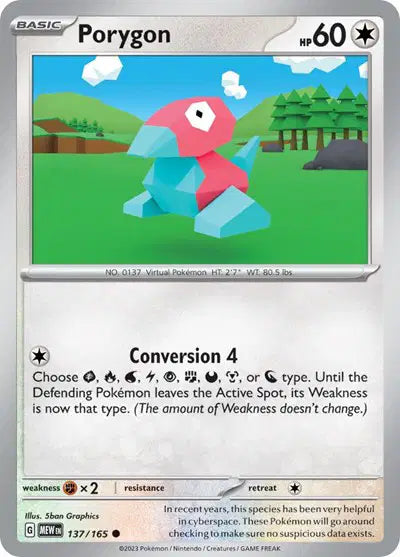 Porygon Common • 137/165 SV: 151