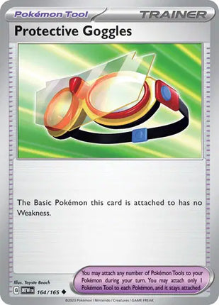 Protective Goggles Uncommon • 164/165 SV: 151 Reverse Holofoil