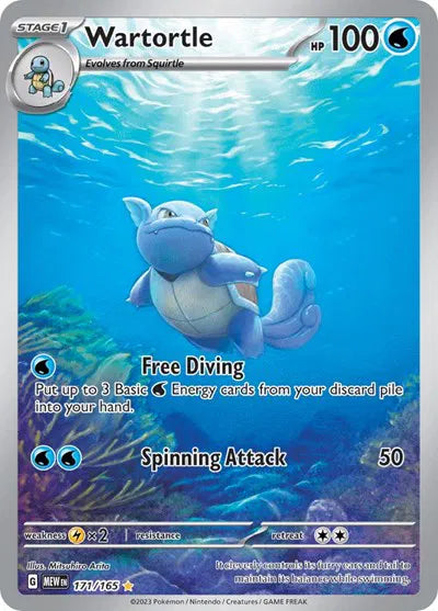 Wartortle SV: 151 Illustration Rare 171/165
