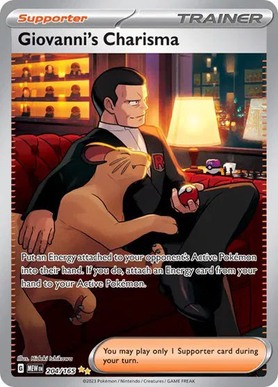 Giovanni's Charisma SV: 151 Special Illustration Rare 204/165