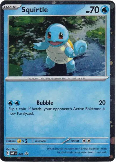 Squirtle (Cosmos Holo) Promo • 048 Scarlet & Violet Promo