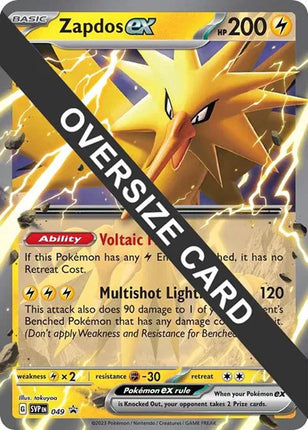 Zapdos ex Jumbo Cards Promo 049
