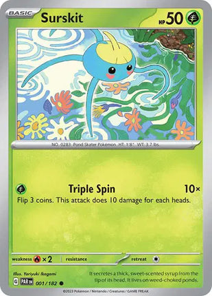 Surskit Common • 001/182 Paradox Rift