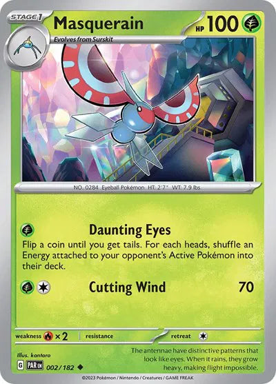 Masquerain Paradox Rift Uncommon 002/182