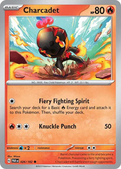 Charcadet Paradox Rift Common 026/182 Reverse Holofoil