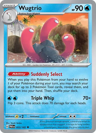 Wugtrio Paradox Rift Uncommon 053/182 Reverse Holofoil