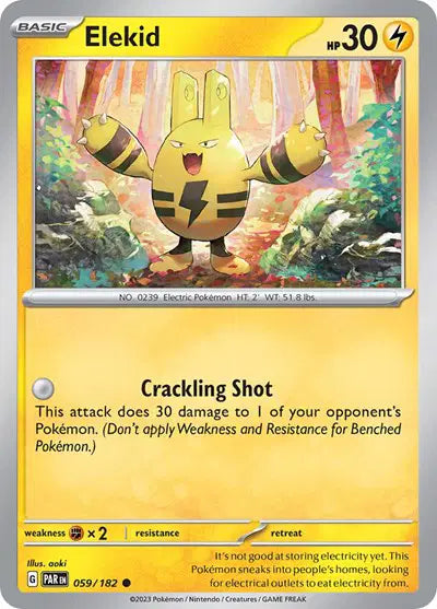 Elekid Common • 059/182 Paradox Rift Reverse Holofoil