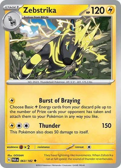 Zebstrika Paradox Rift Uncommon 063/182
