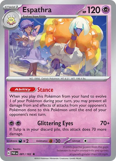 Espathra Paradox Rift Rare 081/182 Holofoil