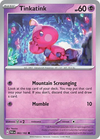 Tinkatink Paradox Rift Common 082/182 Reverse Holofoil