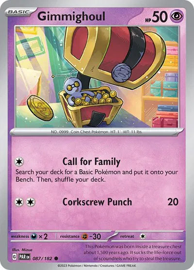 Gimmighoul Paradox Rift Common 087/182