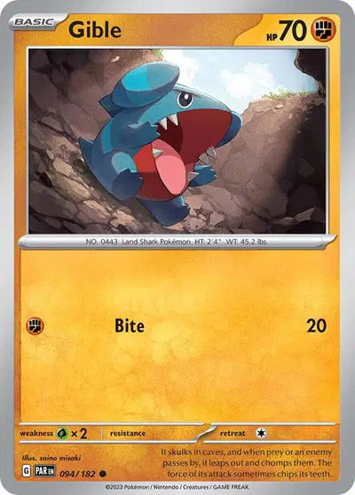 Gible Common • 094/182 Paradox Rift