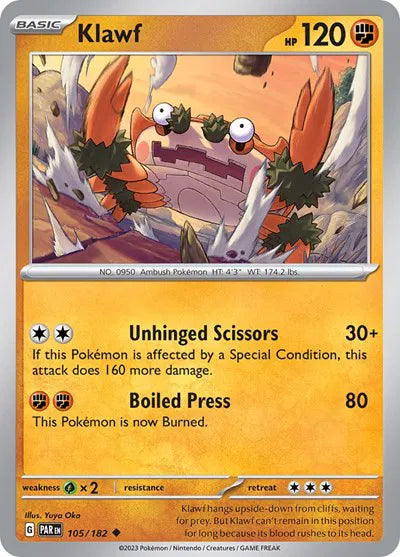 Klawf Paradox Rift Uncommon 105/182
