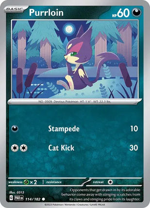 Purrloin Paradox Rift Common 114/182 Reverse Holofoil