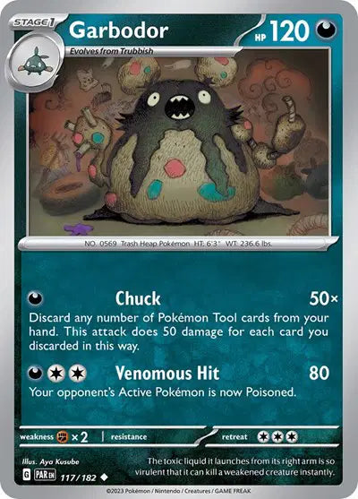 Garbodor Uncommon • 117/182 Paradox Rift