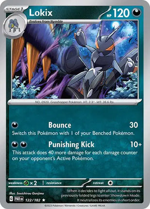 Lokix Rare • 122/182 Paradox Rift Holofoil