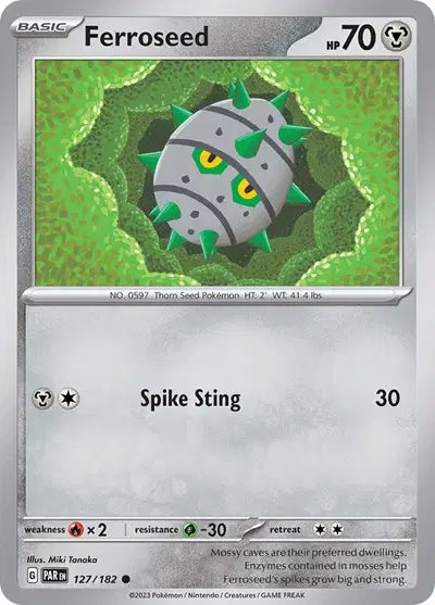 Ferroseed Common • 127/182 Paradox Rift Reverse Holofoil
