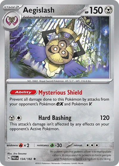 Aegislash Paradox Rift Rare 134/182 Holofoil