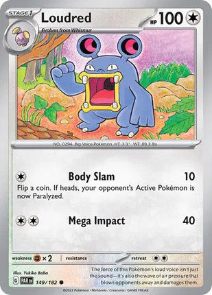 Loudred Common • 149/182 Paradox Rift Reverse Holofoil
