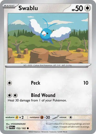 Swablu Common • 152/182 Paradox Rift