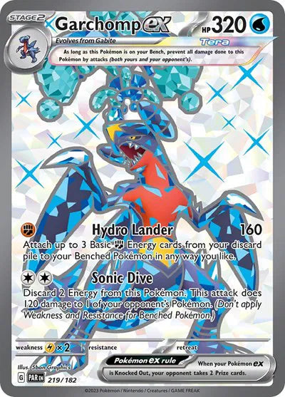 Garchomp ex Paradox Rift Ultra Rare 219/182