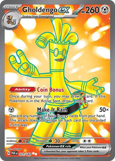 Gholdengo ex Paradox Rift Ultra Rare 231/182