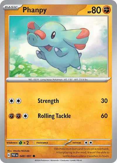 Phanpy Common • 048/091 Paldean Fates