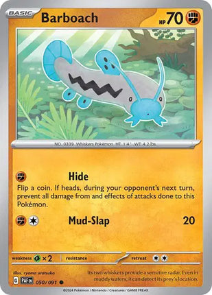 Barboach Common • 050/091 Paldean Fates