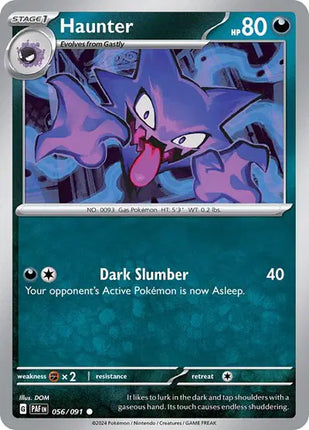 Haunter Common • 056/091 Paldean Fates Reverse Holofoil