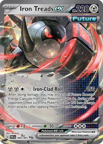 Iron Treads ex Double Rare • 066/091 Paldean Fates